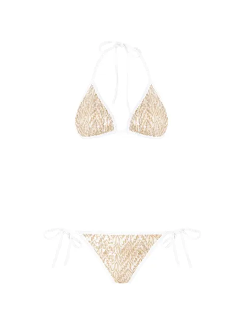 Missoni triangle-cup bikini set