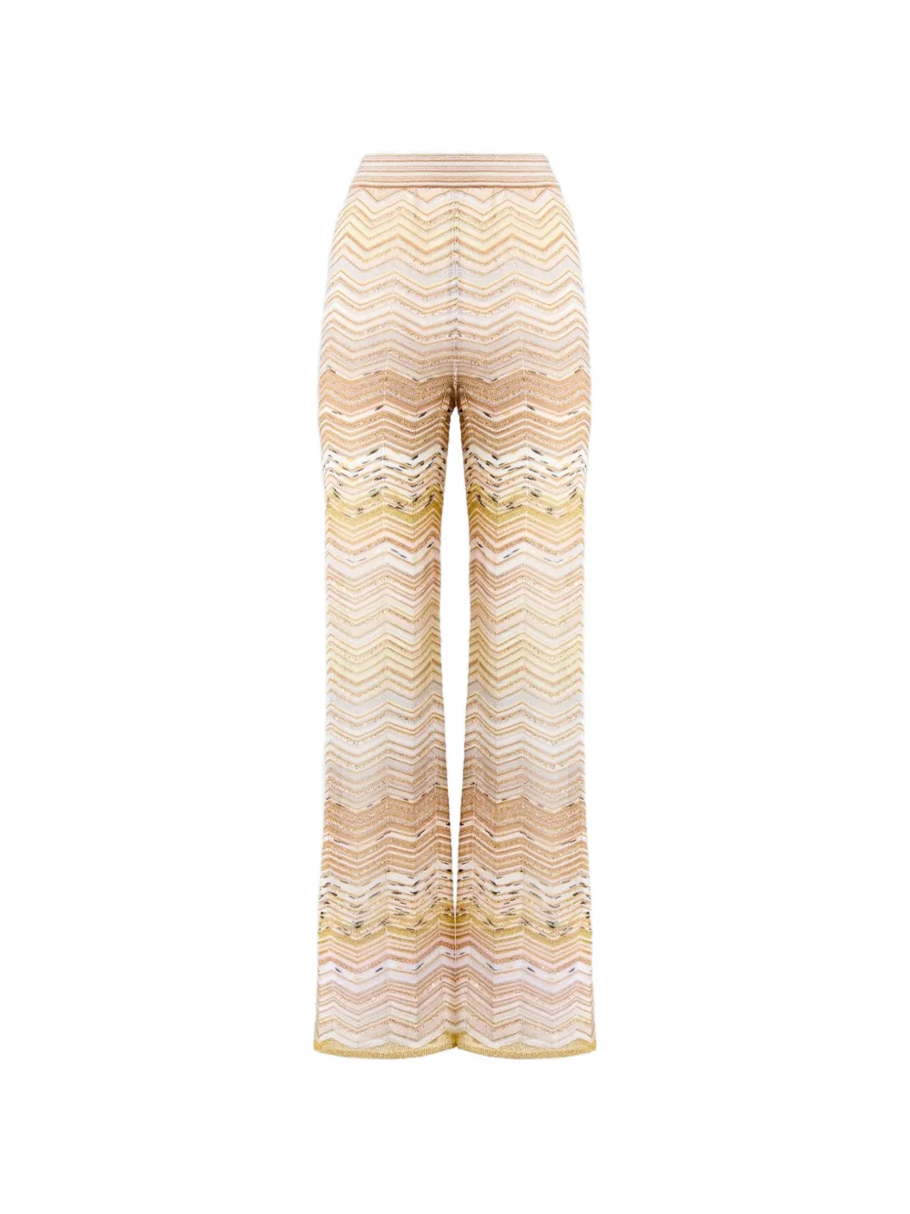 Missoni Broek verfraaid met pailletten en chevron patroon Beige
