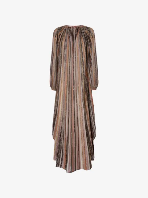Missoni vestido largo con detalle de rayas