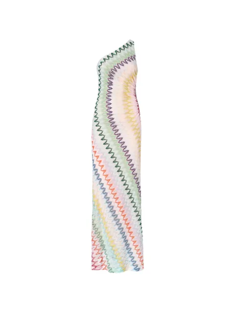 Missoni one-shoulder zig-zag maxi dress