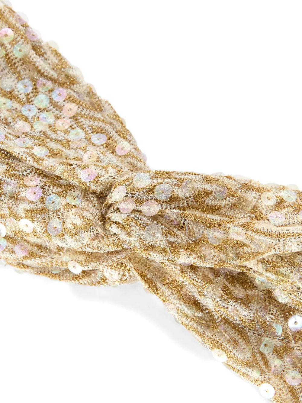 Missoni Haarband verfraaid met pailletten Goud