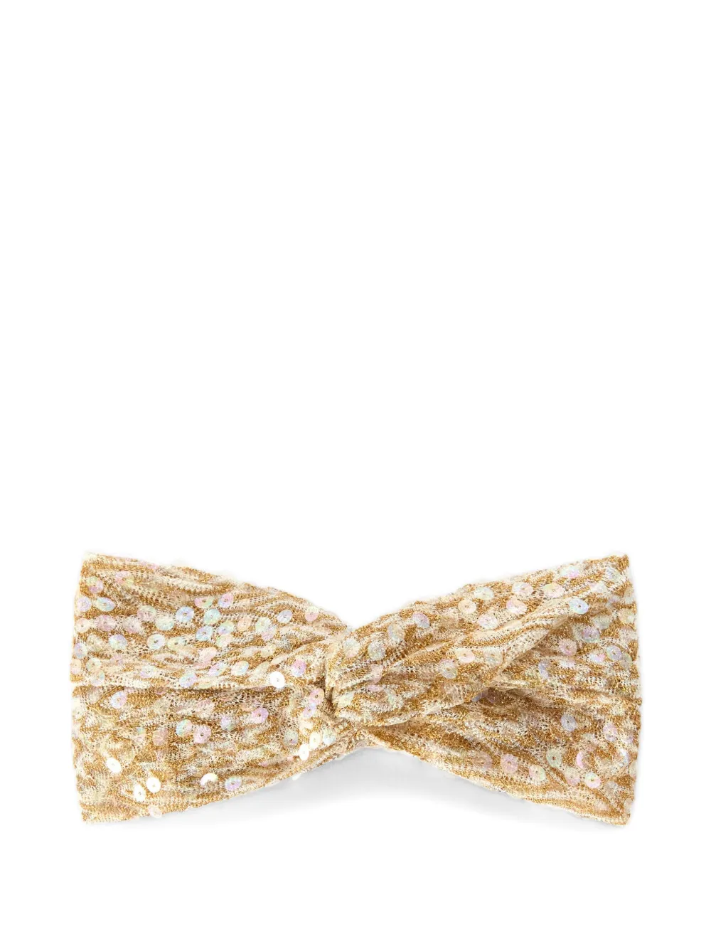 Missoni sequin-embellished twisted headband - Oro