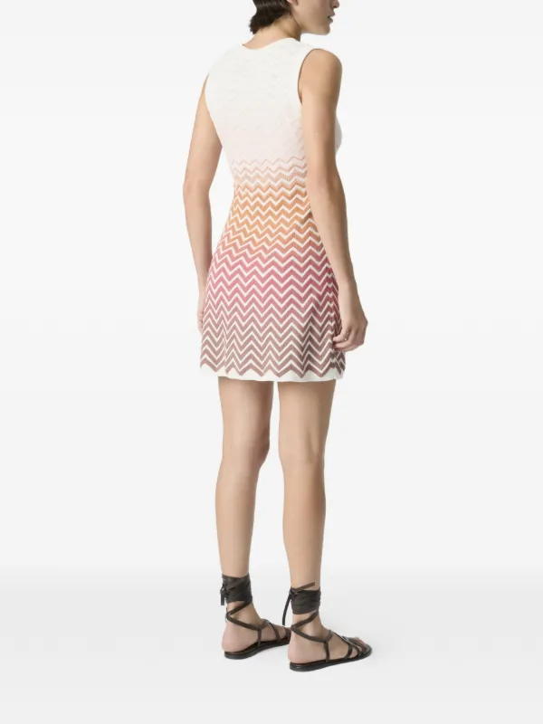 m missoni chevron knit dress Missoni Sleeveless Chevron Mini Dress