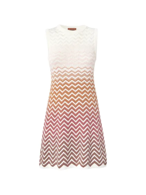 Missoni chevron-pattern sleeveless mini dress