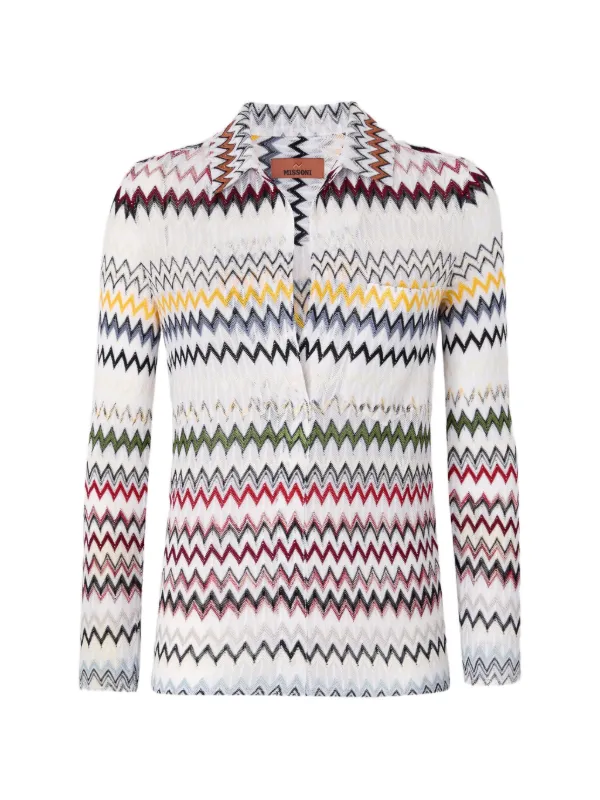 Missoni Zigzag Blouse in White