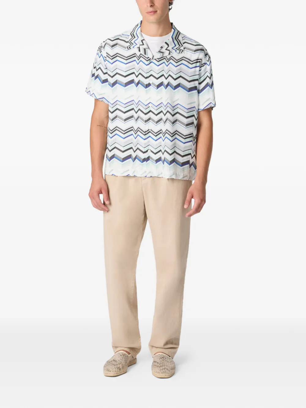  Missoni Zigzag-pattern Shirt - White 