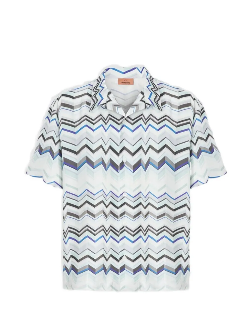 Missoni Overhemd met zigzag-patroon Wit