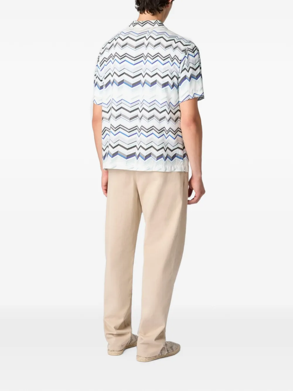 Missoni Overhemd met zigzag-patroon Wit