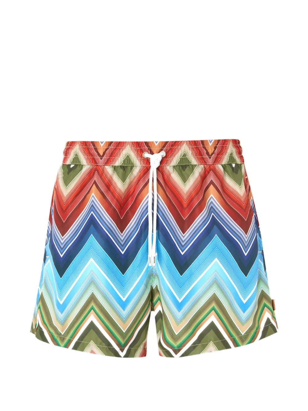 Missoni zigzag-print swim shorts - Blu