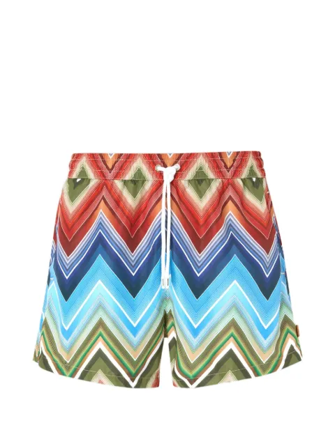 Missoni zigzag-print swim shorts