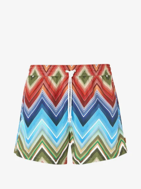 Missoni zigzag-print swim shorts