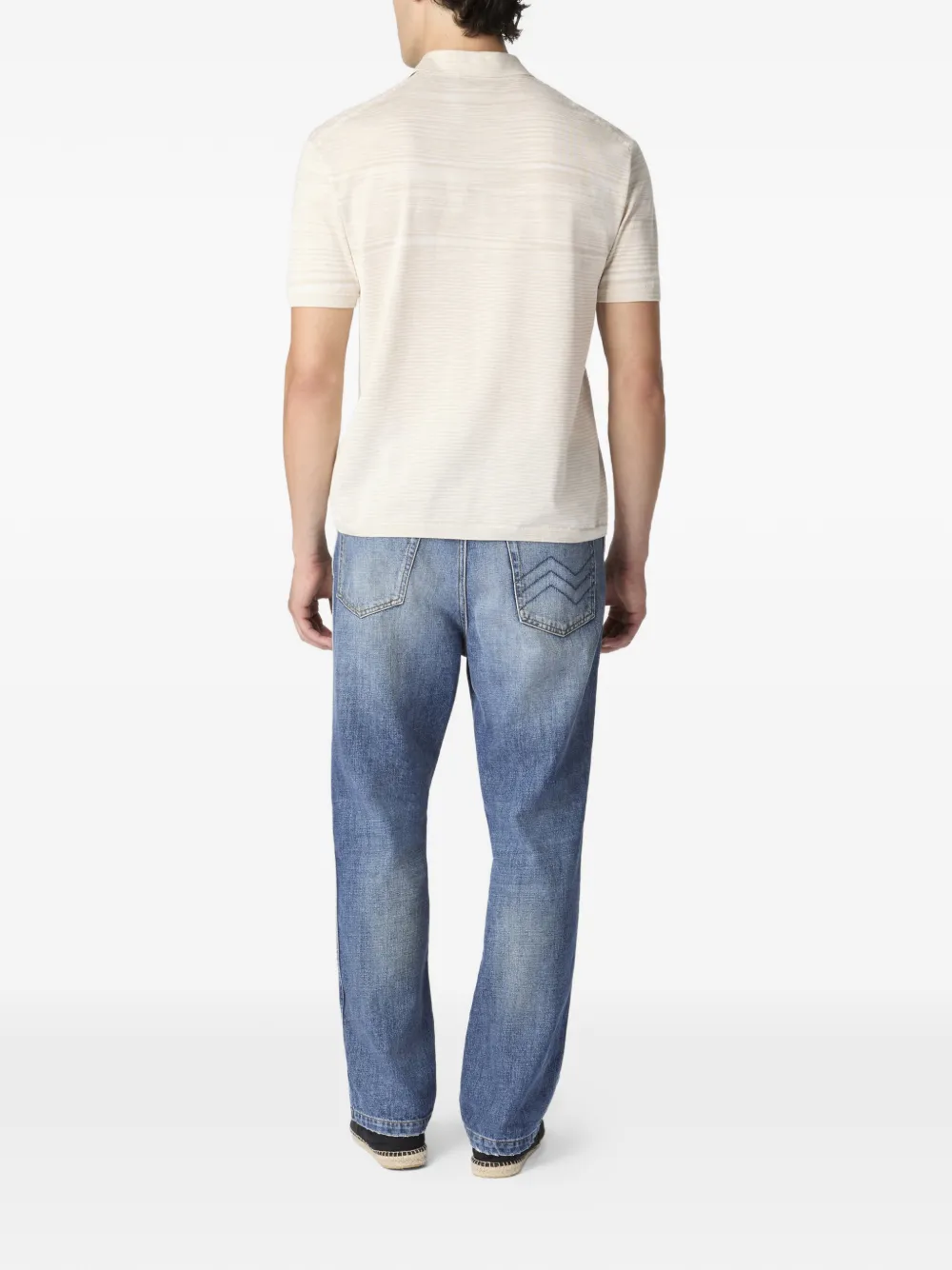 Missoni Gestreept poloshirt Beige