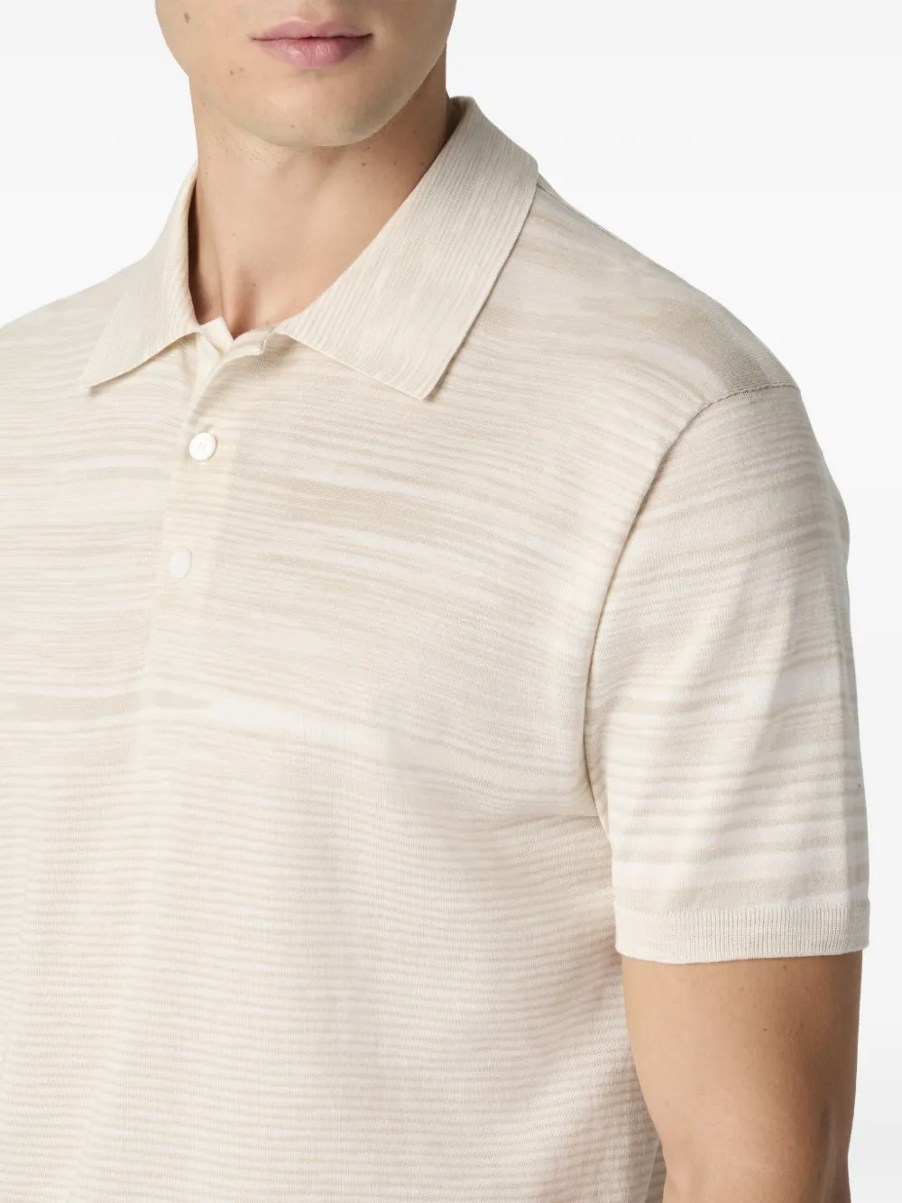 Missoni Gestreept poloshirt Beige