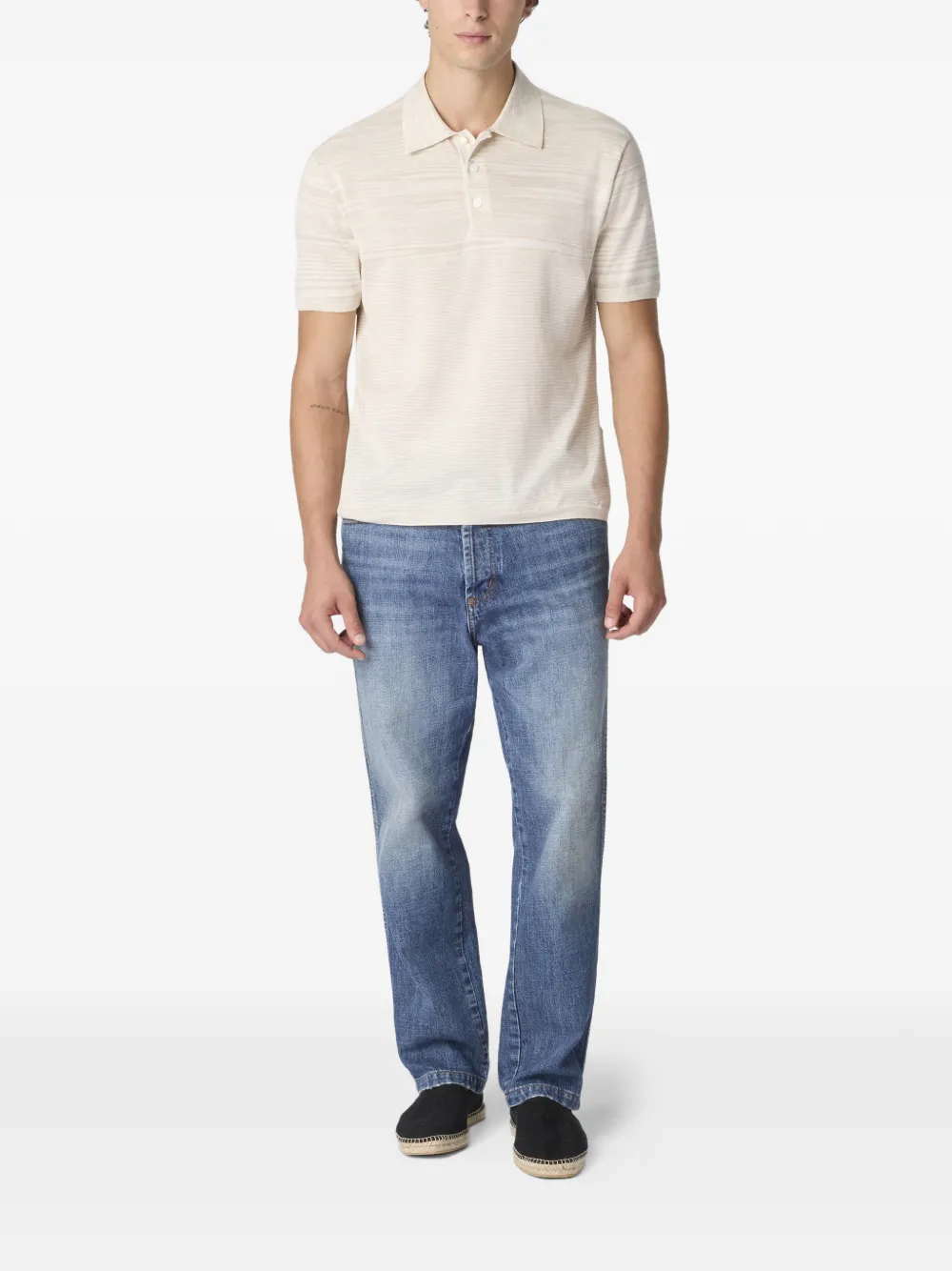 Missoni Gestreept poloshirt Beige