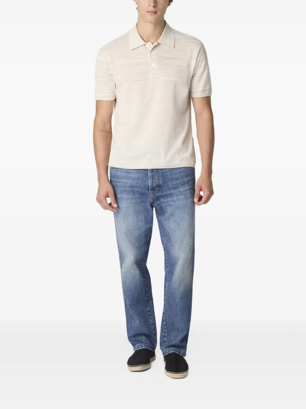 Missoni Gestreept poloshirt Beige