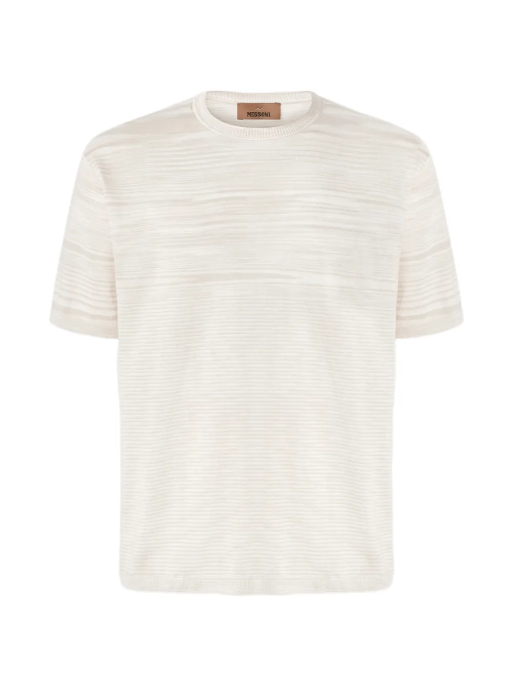 Missoni mercerized crew-neck T-shirt - Toni neutri