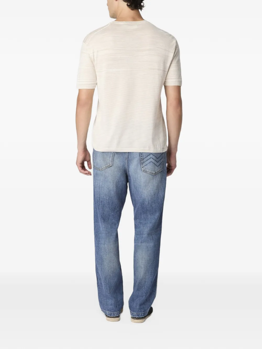 Missoni Gemerceriseerd T-shirt met ronde hals Beige