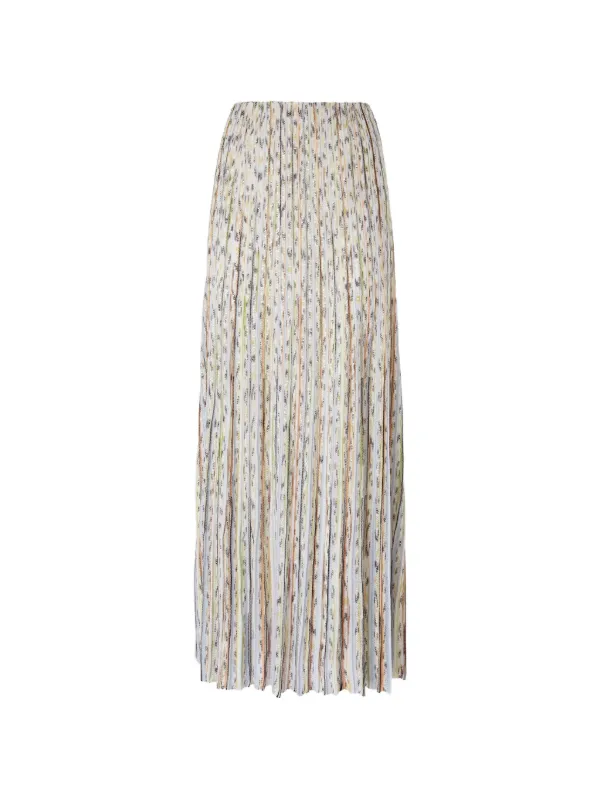 Missoni Sequin-embellishment Pleated Maxi Skirt in Neutrals