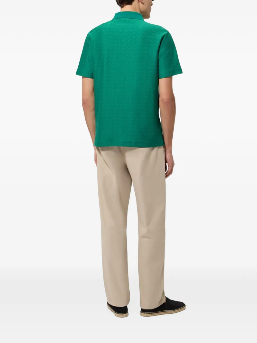 Missoni Poloshirt met zigzag-patroon Groen