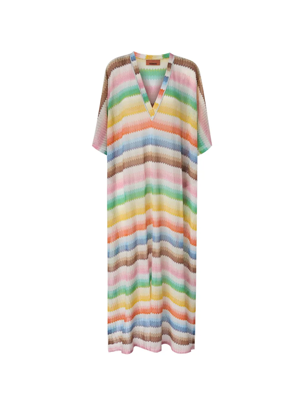 Missoni V-neck zigzag-motif cover-up - Toni neutri