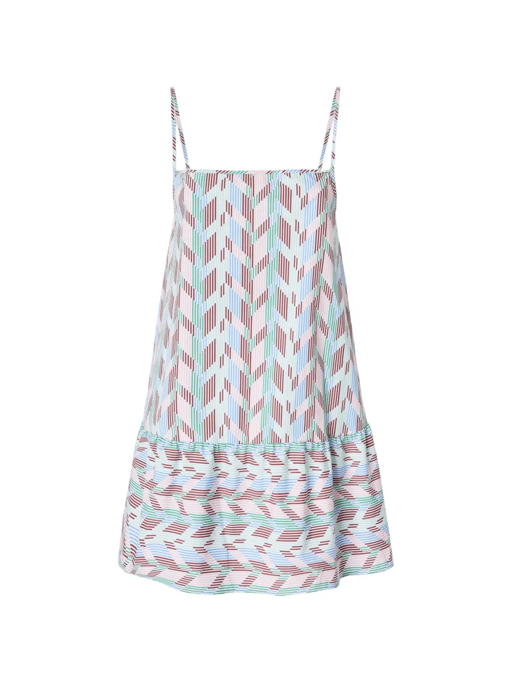 Missoni chevron-patterned mini dress - Blu