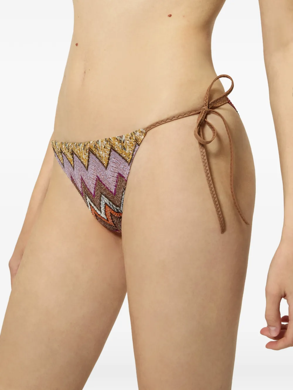 Missoni Bikini met zigzag-patroon Bruin