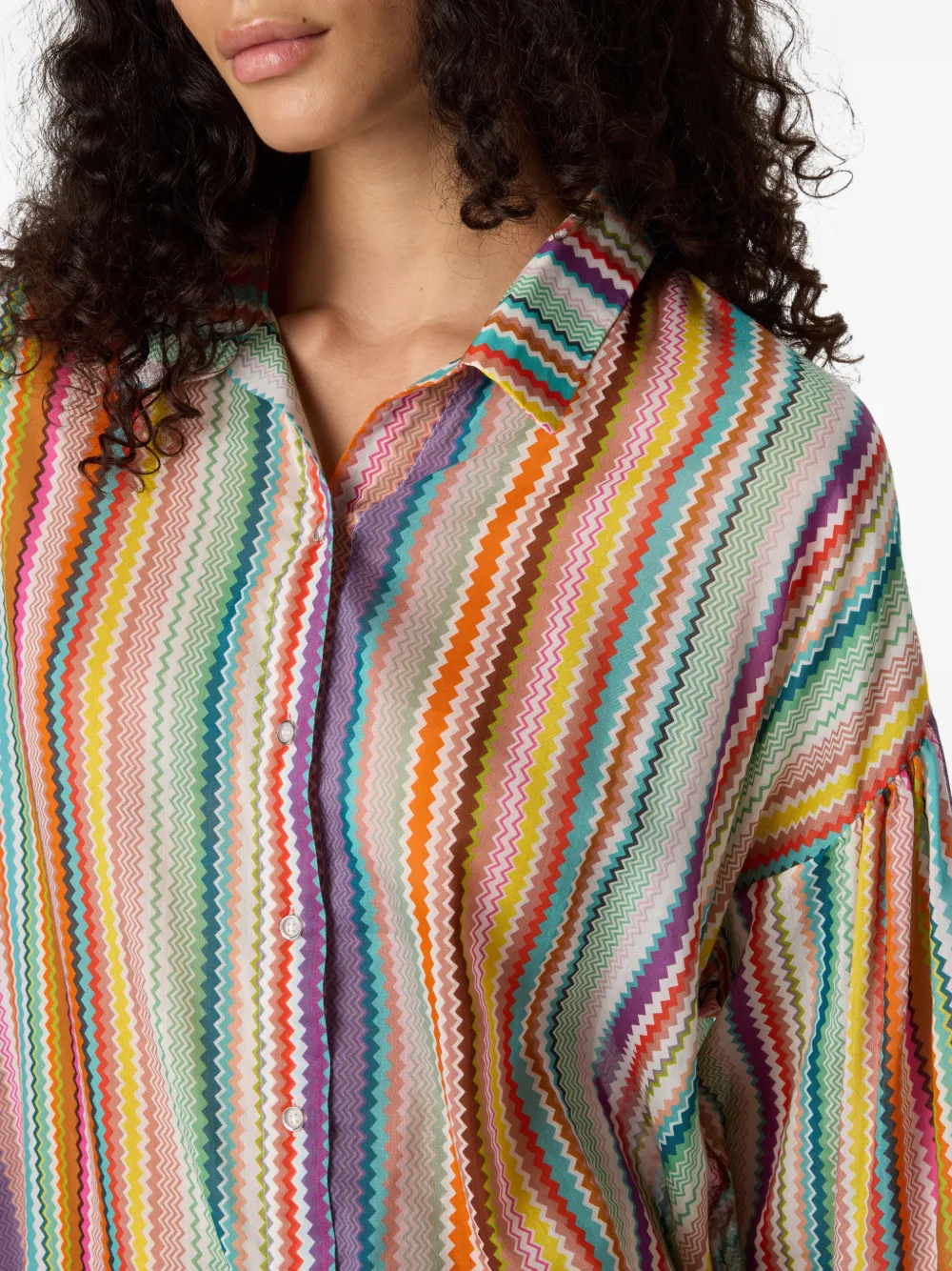  Missoni Zigzag-pattern Shirt - Red 