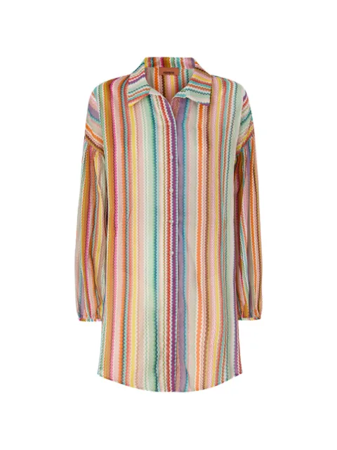 Missoni camisa con motivo en zigzag