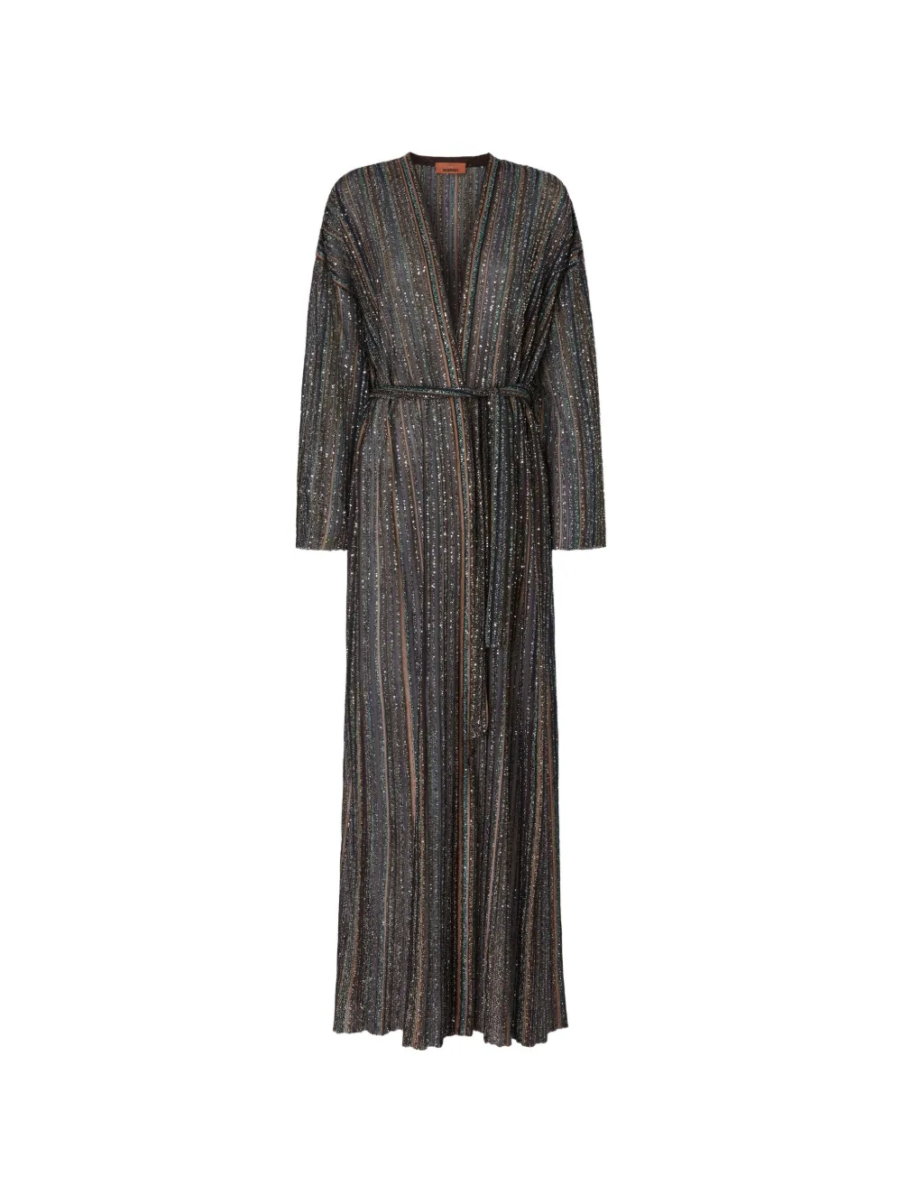 Missoni belted striped cardi coat - Nero