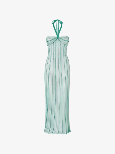 Missoni long cover-up dress in ribbed viscose
