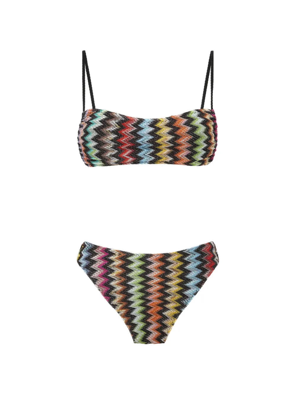 Missoni Bikini con motivo a zigzag - Nero