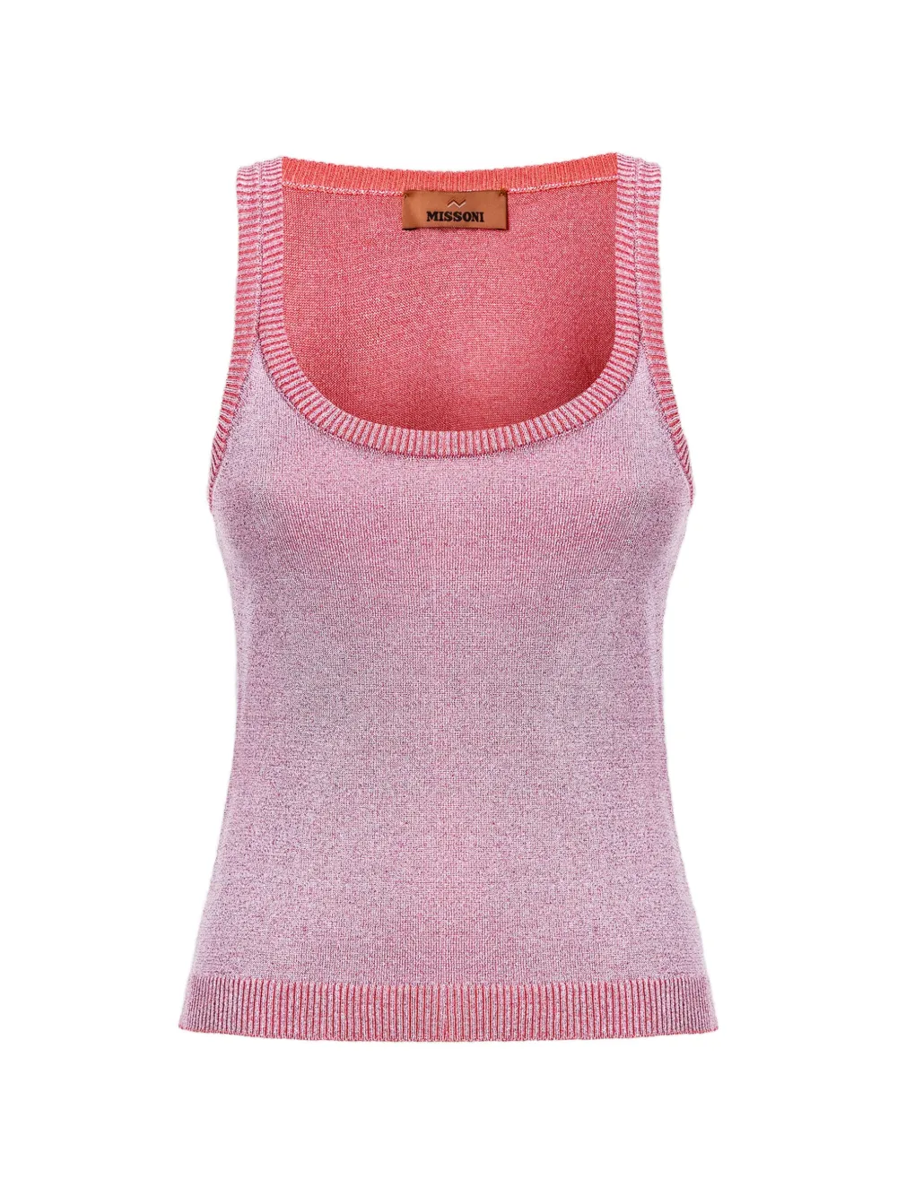 Missoni scoop-neck knitted tank top - Rosa