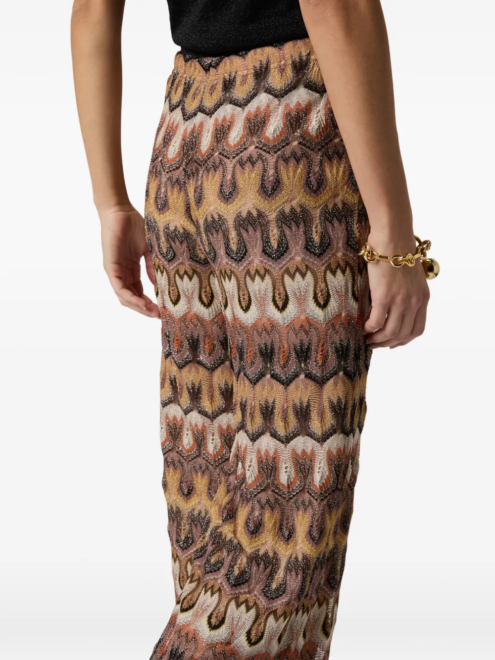 Missoni Broek met patroon Bruin