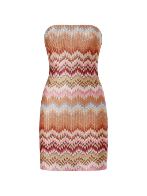 Missoni chevron strapless mini dress