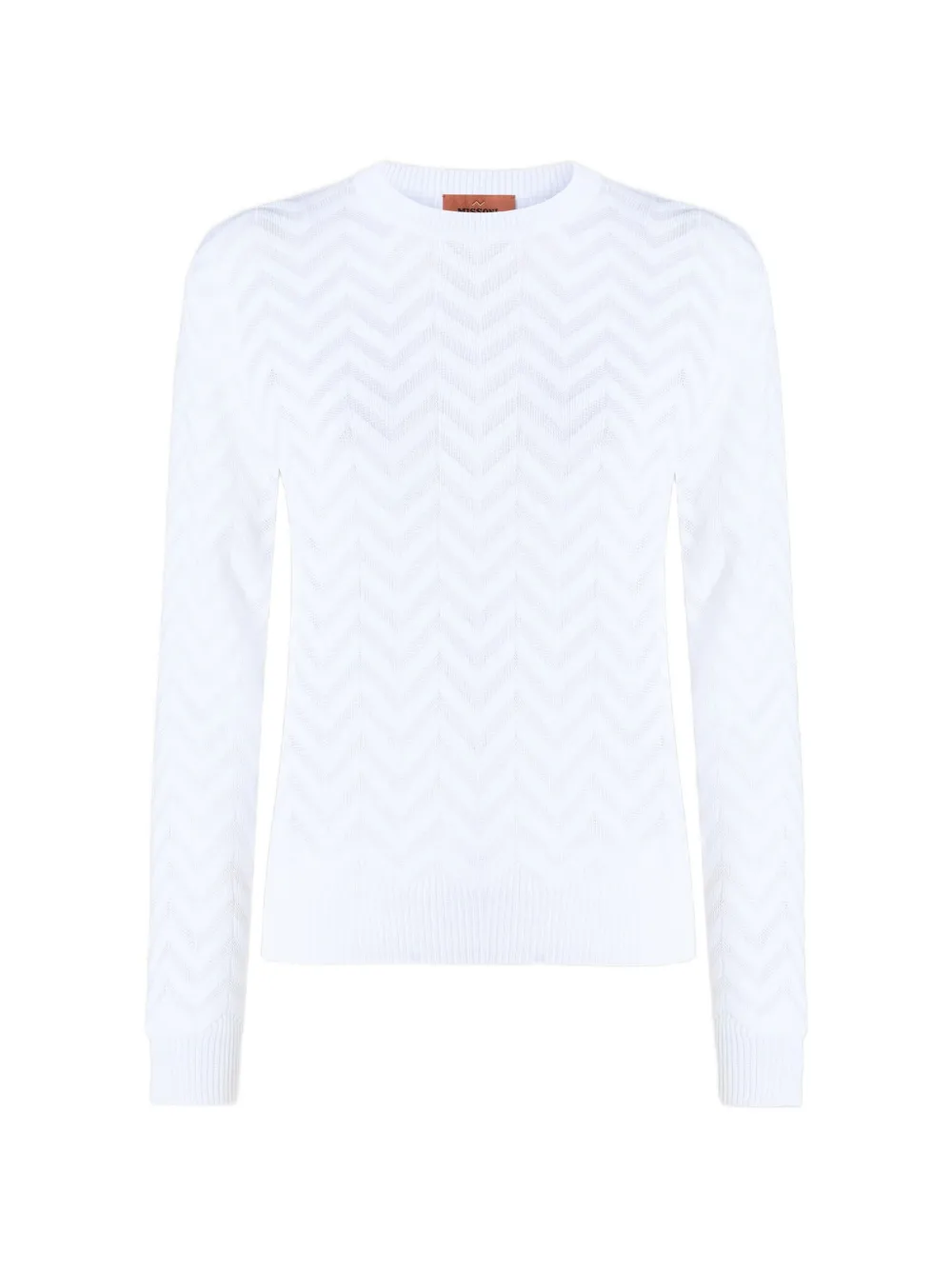 Missoni chevron knit jumper - Bianco