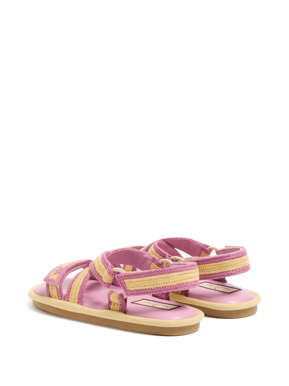 Valentino Garavani Lake Powell gehaakte sandalen Roze