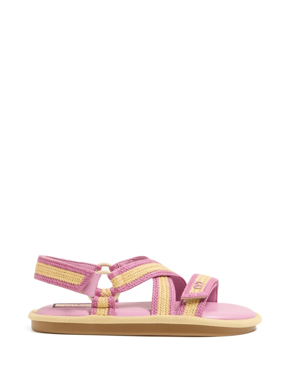 Valentino Garavani Lake Powell gehaakte sandalen Roze