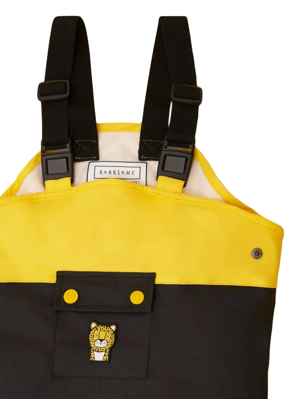 Roarsome Waterproof tuinbroek met geborduurde tijger Zwart