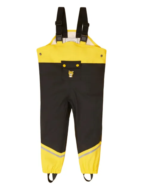 Roarsome tiger-embroidered waterproof dungarees