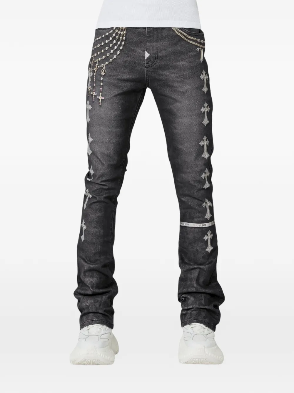 GUAPI Heavens rosary crosses vault jeans | Bootcut Jeans | Image 2