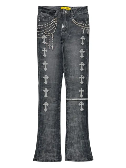 GUAPI Heavens rosary crosses vault jeans