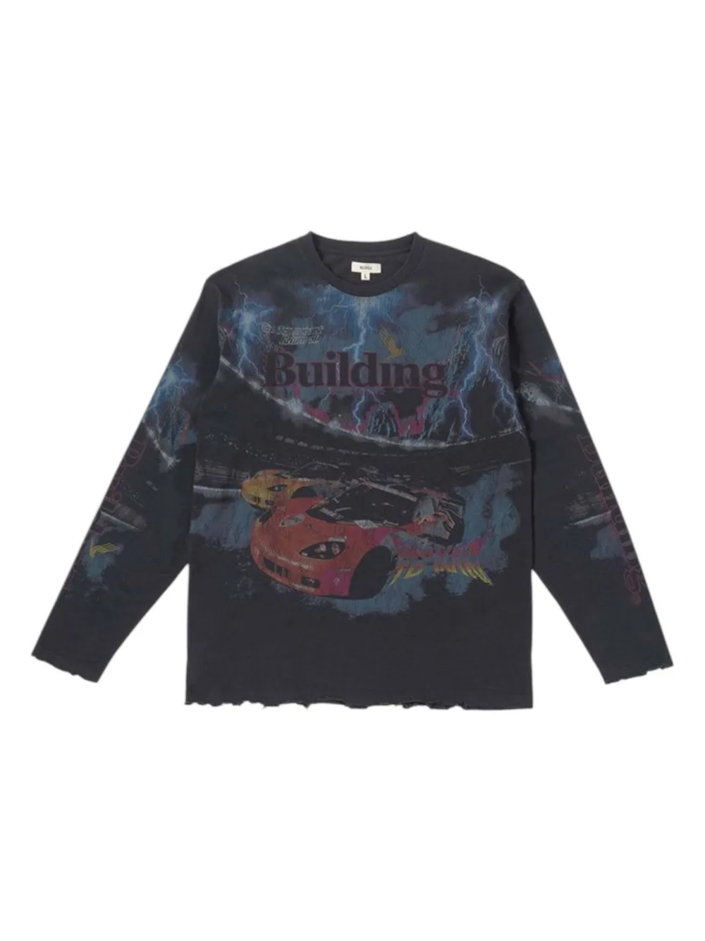 BLDG4 Talladega long-sleeve T-shirt | Blue | Image 1