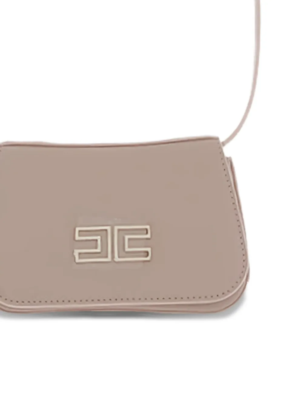 Elisabetta Franchi La Mia Bambina logo crossbody bag - Beige