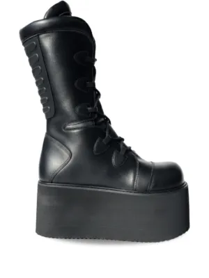 Dr. Martens x Rick Owens Quad Sole Steel Toe Combat Boots | Black