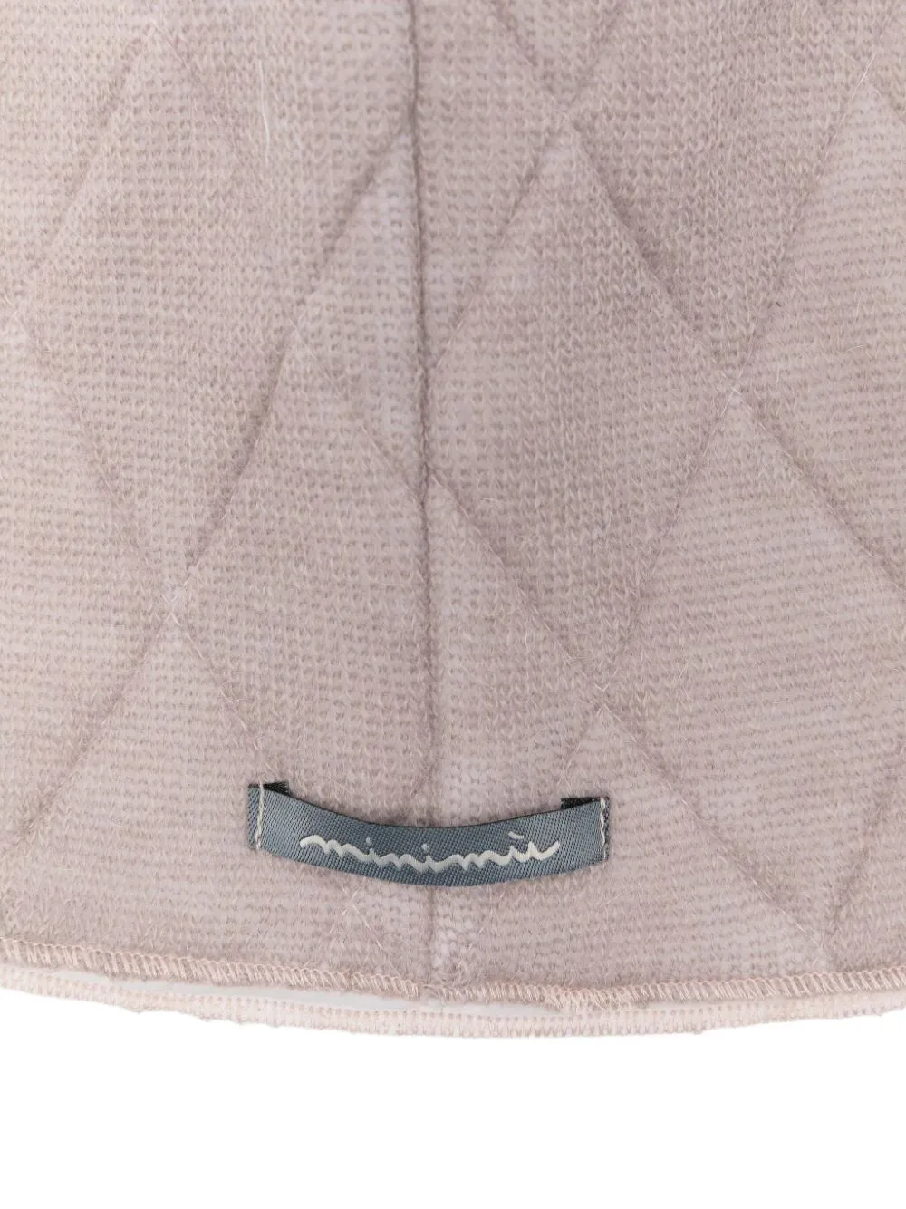 Minimu' Quilted-motif Beanie In Pink