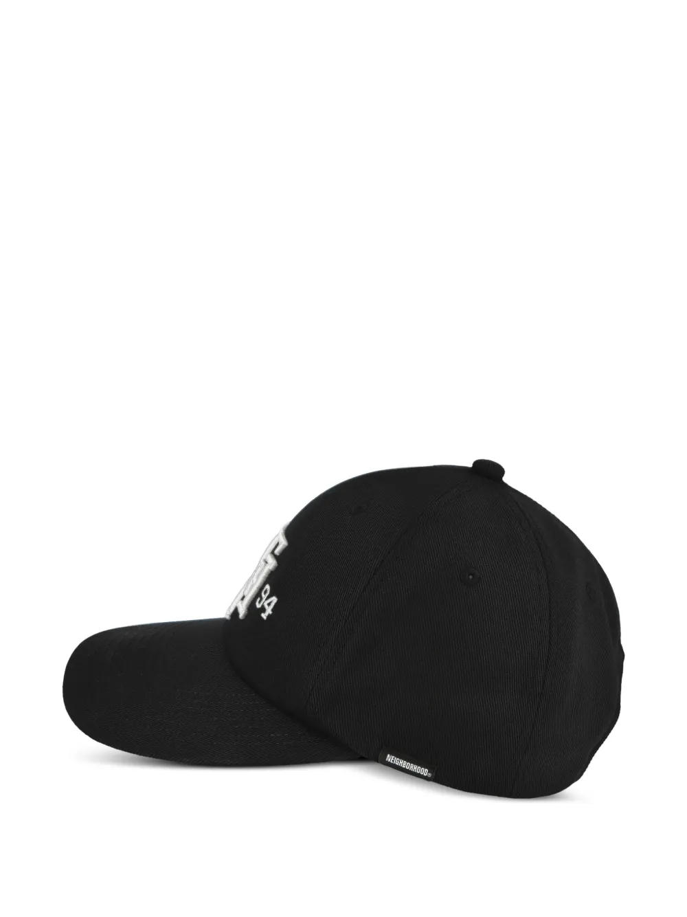 lettering-embroidered baseball cap
