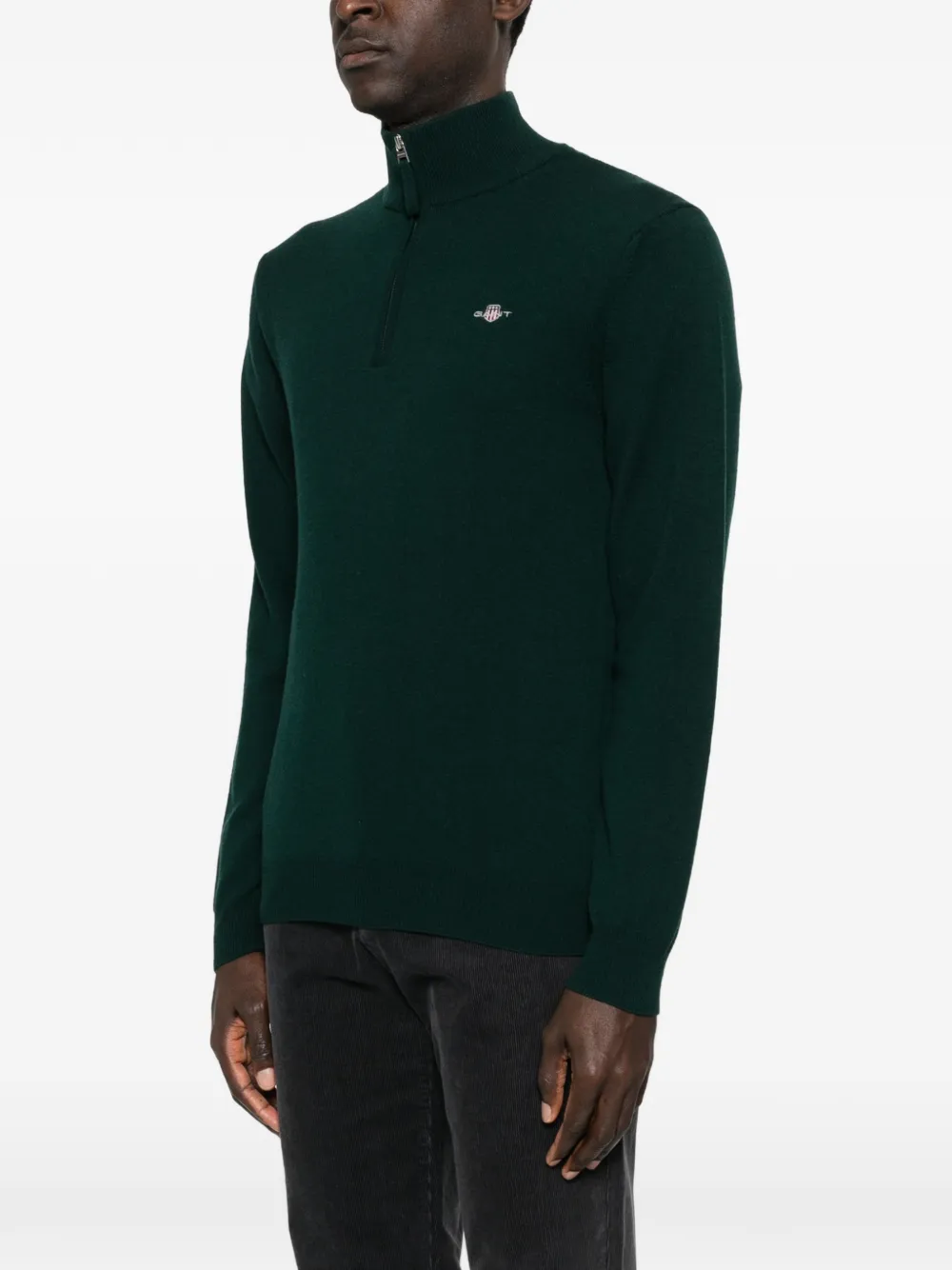  Gant Half Zip Sweater - Green 