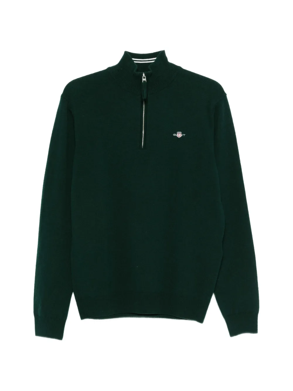 Gant Maglione con mezza zip - Verde