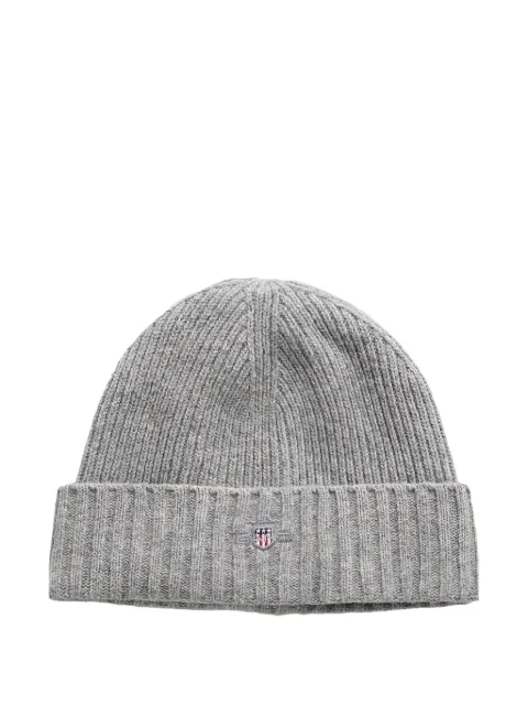 Gant logo cotton blend beanie