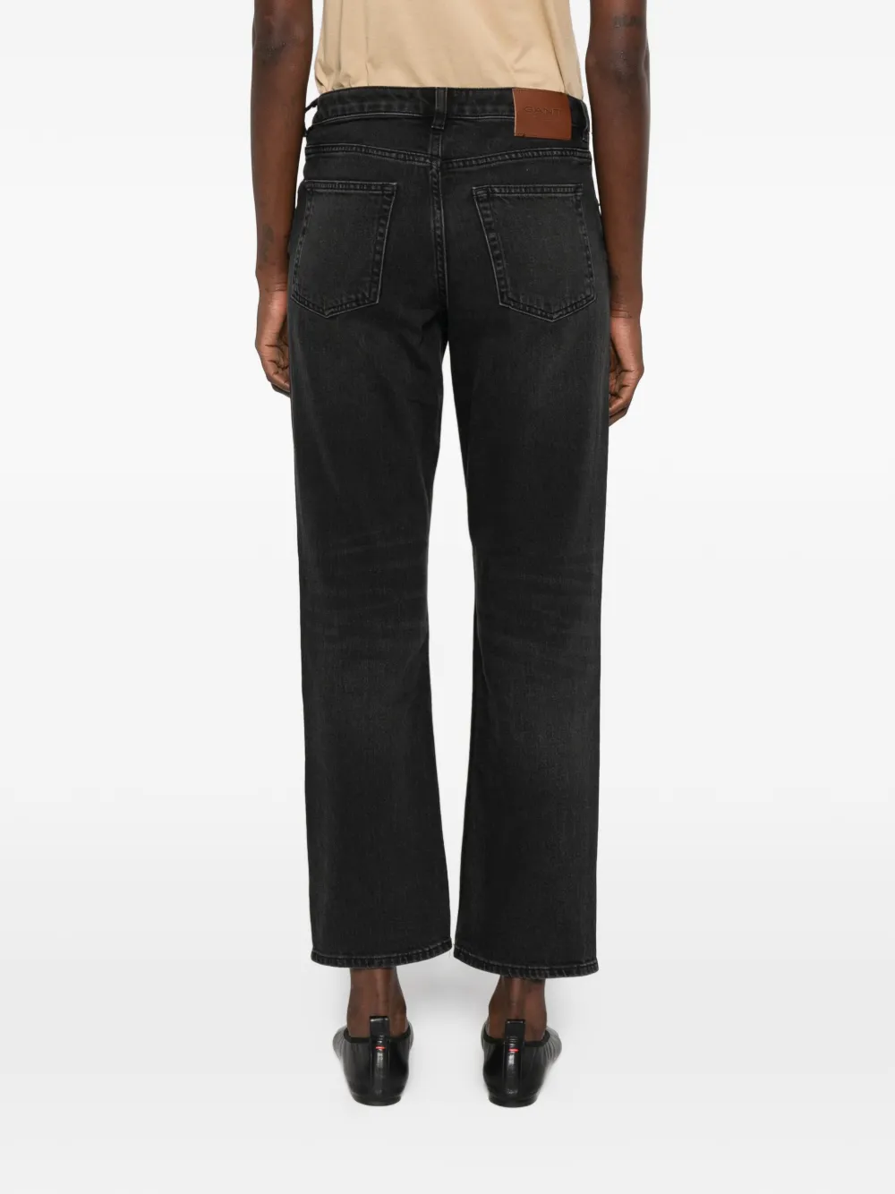 Gant Jeans met knoopsluiting Zwart